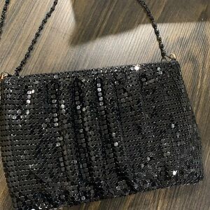 Y&S Handbags Black Sequin Wristlet